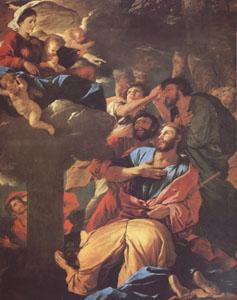 Nicolas Poussin The VIrgin of the Pillar Appearing to ST James the Major (mk05) oil painting image